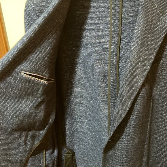 Italian High Quality Fine Blue Blazer for Men - Sartoria Latorre - Picture 5 of 14